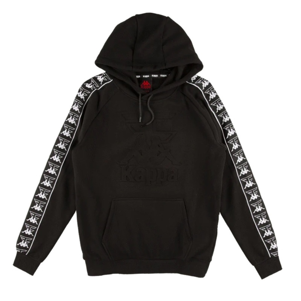 FAZE CLAN x KAPPA Embossed Black HOODIE Mens Size M Officially Licensed